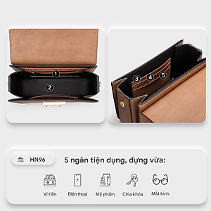 Túi Lata ( Thời trang nữ đi chơi size 19 - Túi đeo chéo da HN96 )