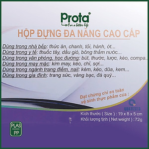 Combo 6 hộp đa năng Prota đựng kim chỉ, dụng cụ nail, y tế..