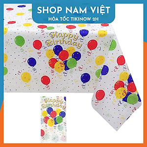 Khăn Trải Bàn Sinh Nhật Nhựa PEVA Chống Nước Dùng Một Lần