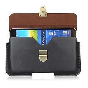 Bao da đựng điện thoại đeo hông cao cấp 1 ngăn sang trọng da Pu 