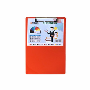 Bìa trình ký mica Enter G02 31.5x21.5cm có kẹp giấy A4 đứng