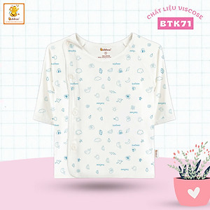 Combo 5 áo sơ sinh tay dài cài lệch đủ màu cho bé