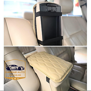 Đệm Tỳ Tay Ô Tô Xe Hơi Cao Su Non Nguyên Khối Bọc Da Nappa Cao Cấp Giúp Chống Mỏi Và Thư Giãn Lái Xe Đường Dài - Hàng Nhập Khẩu