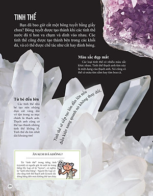 Sách Bách Khoa Tri Thức Về Khám Phá Thế Giới Cho Trẻ Em - Rocks And Minerals - Đá Và Khoáng Chất