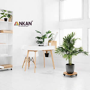 Đế Lót Chậu Cây Có Bánh Xe Cao Cấp Đường Kính 35cm Tải Trọng 120Kg, Để Di Chuyển Chậu Cây Thường Xuyên