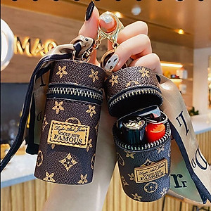 Móc khóa  đa năng cao cấp bằng da - Ví đựng tiền mini thời trang phong cách hiện đại   ,túi đựng son môi,  chìa khóa xe hơi mặt dây chuyền xinh xắn cute