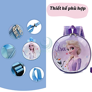 Balo in hình nhân vật Elsa trong phim Frozen, thiết kế dễ thương, nhiều màu sắc, phù hợp cho bé đi học hoặc đi chơi Balo Cho Bé Mầm Non, Cặp Cho Bé Mẫu Giáo Dễ Thương Cho Bé 1-5 Tuổi