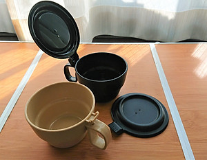 Ly nhựa cao cấp có nắp chống tràn Inomata hàng nội địa Nhật Bản