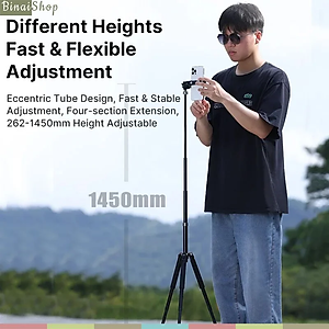 Ulanzi MT-63 - Tripod Mini 2 In 1 Di Động Dành Cho Máy Ảnh, Điện Thoại, Trọng Tải 4kg- Hàng chính hãng