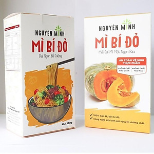 Bún bí đỏ (mì gạo bí đỏ) Nguyên Minh 300gr, bún mì ăn kiêng eat clean