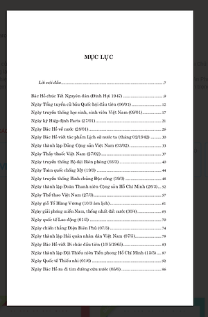 Sách Di sản Hồ Chí Minh. Bác Hồ với các ngày lễ, kỷ niệm lớn trong năm