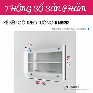 Kệ gỗ đựng gia vị nhà bếp hiện đại SMLIFE Knerr