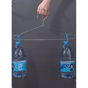 Combo 10 Móc Treo Quần Áo Inox Dạng Tròn Dài 42cm - Chống Trượt, Chống Gỉ, Bền Bỉ, Hiệu Quả - HÀNG CHÍNH HÃNG MINIIN