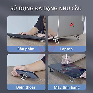 Giá đỡ laptop di động GL1x01 đế tản nhiệt cho Laptop, kê laptop Mac tiện lợi - Hàng chính hãng