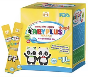Siro ăn ngon Babyplus (1h gồm 30goi] hỗ trợ giúp bé  ăn ngon, ngủ ngon, lên cân đều và tăng sức đề kháng.