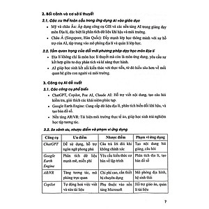 Sách-Ứng Dụng Trí Tuệ Nhân Tạo AI Trong Dạy Và Học Môn Địa Lí (Dành Cho Giáo Viên Và Học Sinh)