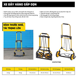 Xe Đẩy Tay 2 Bánh Cao Cấp Có Thể Gấp Gọn Stanley FT582