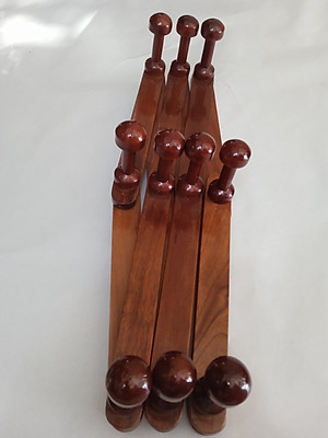 Giá treo quần áo gỗ NH HOME hình quả trám 10 móc 