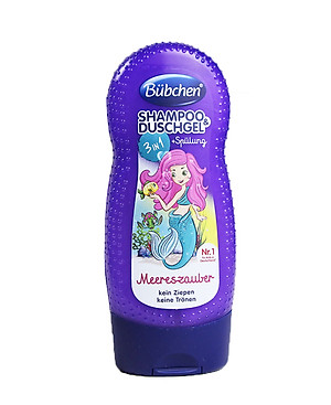 (Combo 2 chai) Sữa tắm gội xả Bubchen 3 in1 tím nàng tiên cho bé từ 3 tuổi trở lên