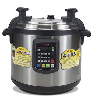 Nồi áp suất Gali GL-1626, dung tích 17lít, Sử dụng hoàn hảo cho các nhà hàng, quán ăn, trường học, hàng chính hãng 100%, bảo hành 24 tháng Gali