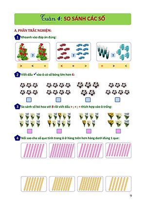 Phiếu bài tập cuối tuần Toán 1 - Biên soạn theo chương trình mới (Sách màu)