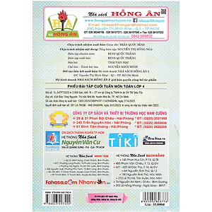  phiếu bài tập cuối tuần môn toán lớp 4 (dùng chung cho các bộ sgk hiện hành)