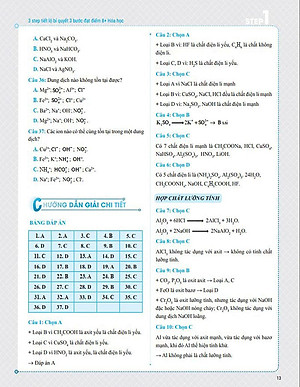 Sách 3 STEP - Tiết Lộ Bí Quyết 3 Bước Đạt Điểm 8+ Hóa Học