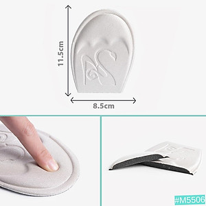 Miếng Lót Mũi Giày Cao Gót, Thể Thao Nữ 4D MINSU M5506 Đệm êm, thấm hút mồ hôi, chống đau ngón chân, giảm bị Rộng