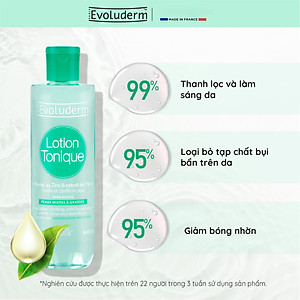 Nước hoa hồng Evoluderm se khít lỗ chân lông, dưỡng ẩm & làm sạch 250ml