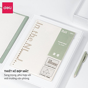 Tập Giấy Refill / Ruột Sổ Refill / Lõi Sổ Thay Thế A5 B5 100 Trang 80gsm Cao Cấp Nusign Deli - Phù Hợp Sổ Còng Deli Klong Harin Rin - NS310 NS315
