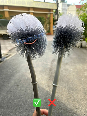 Chổi Cọ Bồn Cầu Nhà Vệ Sinh Đầu Chữ S Cong Kèm Móc Treo Chà Sạch Khe Hẹp WC Cao Cấp