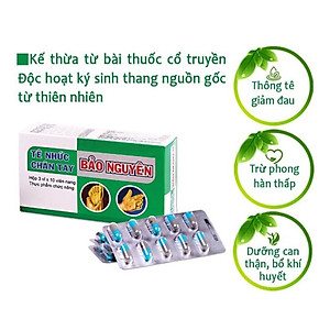Viên uống tê nhức chân tay xương khớp Bảo Nguyên 30 viên hỗ trợ hỗ trợ chân tay tê nhức, tê mỏi, tê bì, tê cứng, tê buốt, co mỏi, đau nhức xương khớp