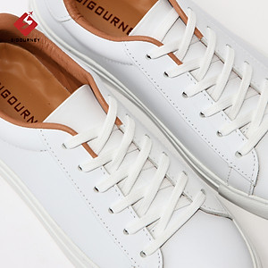 Giày Sneaker da bò màu trắng SIGOURNEY giày thể thao nam TT-001 bảo hành 18 tháng