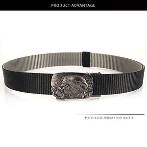 Dây nịt thắt lưng nam mẫu NEW siêu chất dây dù cao cấp khóa đúc đặc tự động tiện lợi xoay 360 độ ENB009