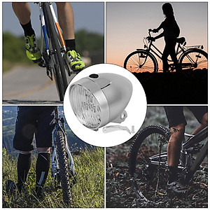 Đèn pha xe đạp phong cách cổ điển 3 đèn LED