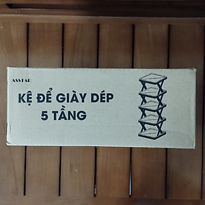 Kệ Để Giày Dép, Kệ Giày 5 Tầng Chữ X Có Thể Tháo Lắp Gấp Gọn 