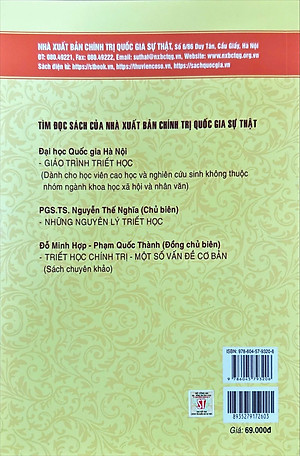 Sách Giáo trình Triết học (Dùng cho khối không chuyên ngành triết học trình độ đào tạo thạc sĩ, tiến sĩ các ngành khoa học tự nhiên, công nghệ)