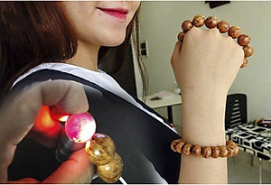 Vòng tay Nu huyết long Thấu quang để mộc hàng VIP - Mùi thơm vĩnh viễn [BH663] Bracelets of HAHANCO