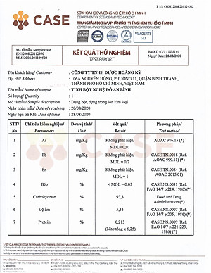 Tinh bột nghệ ĐỎ An Bình (một lon 500gr) - Hỗ trợ các vấn đề làm đẹp, sức khỏe