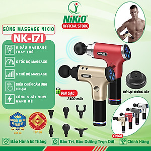 Súng massage cầm tay Nhật Bản Nikio NK-171 - 5 chế độ, 6 tốc độ mát xa