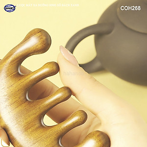 Lược Gỗ Thơm Mát Xa Da Đầu Răng Thưa Thư Giãn Giải Tỏa Áp Lực Độc Đáo - COH268