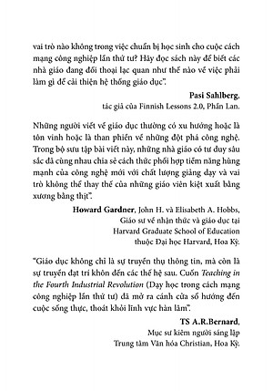 Sách Dạy Học Trong Cách Mạng Công Nghiệp Lần Thứ Tư