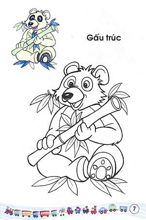 Sách Bé Tập Tô Màu: Các Loại Thú (Tập 1)