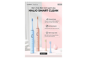 Bàn Chải Điện Halio Sonic SmartClean Electric Toothbrush Công Nghệ Sóng Âm Sạch Sâu