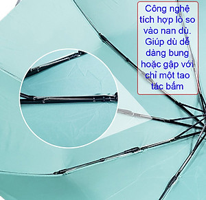 Ô dù che mưa cỡ lớn tự động đóng mở, gấp gọn tiện lợi - Thiết kế mở ngược chống ướt khi mở, gập - Chính hãng NIKITA
