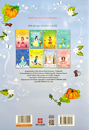 Sách Sticker Dolly Dressing - Dán Hình Sáng Tạo Trang Phục Búp Bê - Cô Bé Lọ Lem