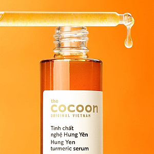 Tinh chất nghệ Hưng Yên 10% Vitamin C cocoon 30ml (turmeric serum) thuần chay