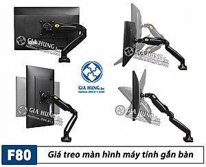Giá treo màn hình máy tính nhập khẩu 1 tay NB F80 cho màn hình 17-27inch