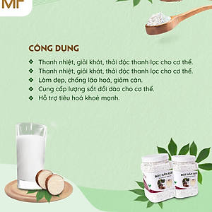 Bột sắn dây nguyên chất 500g TÂM MINH FOODS làm mát thanh lọc cơ thể