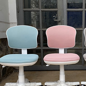 Ghế học bài cho bé gái màu hồng CE1004-M Ghế xoay học sinh chống cận chống gù lưng lưới nệm vải không tay nhỏ gọn chân nhựa xoay có bánh xe tại HCM